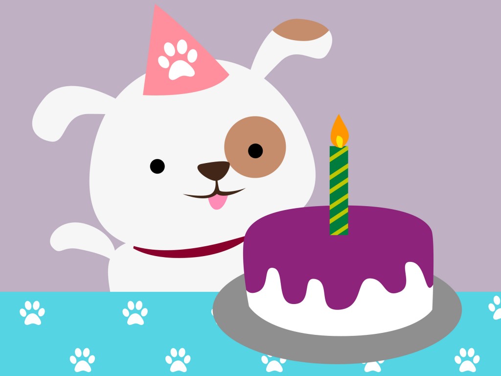 free birthday clipart with dogs - photo #39