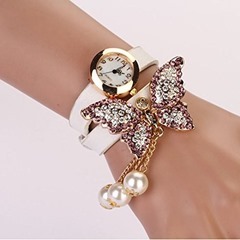 Women-Faux-Pearls-Rhinestone-Butterfly-Bracelet
