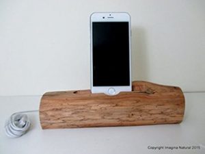 Driftwood iPhone Dock