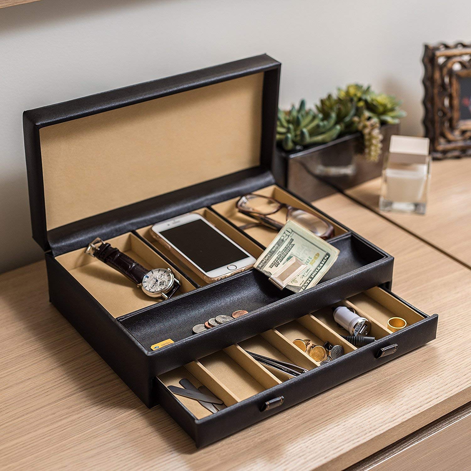 Mens Valet Tray Organizer