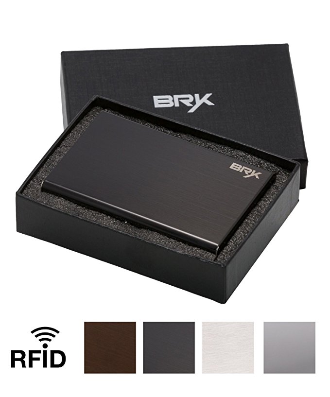 RFID Blocking Steel Metal Wallet Card Holder