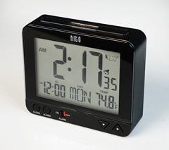 Radio Controlled Travel Alarm Clock