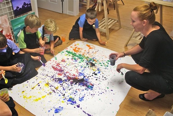 Birthday-Party-Themes-for-Boys-Jackson Pollock Party