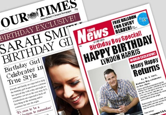birthday-surprise-ideas-Newspaper ad surprise
