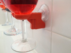 Bathtub shower wine glass holder--gifts-birthday-Unique