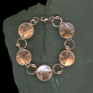 Penny coin bracelet