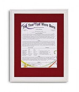 The Year You Were Born Trivia Print