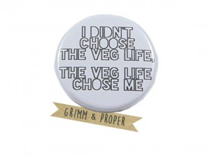 funny-birthday-gifts-Funny Vegetarian Badge