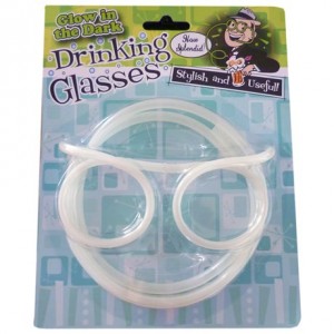 funny-birthday-gifts-Glow in the Dark Drinking Straw Glasses