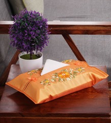 Vietnamese Silk Tissue Box Cover