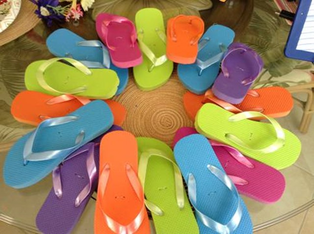 Arrange For Flip Flops-15th birthday ideas