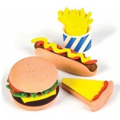 Fast Food Erasers