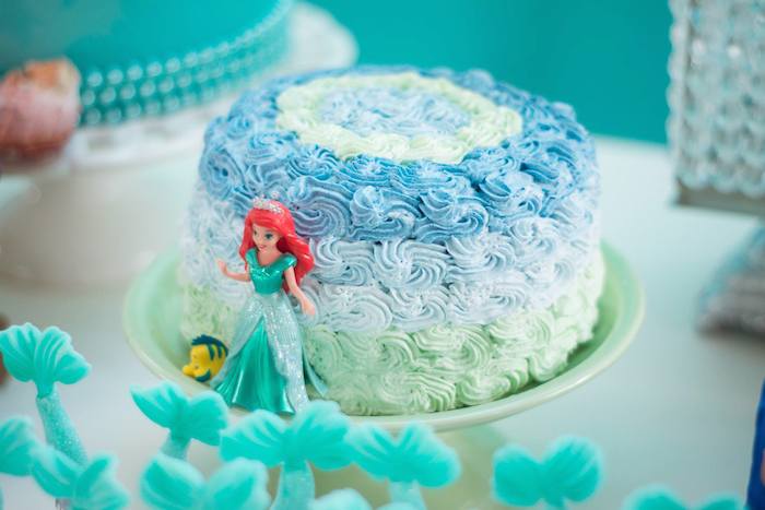 mermaid party cake