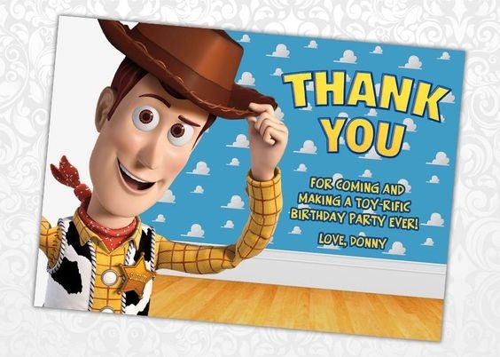 Toy Story Thank You Card