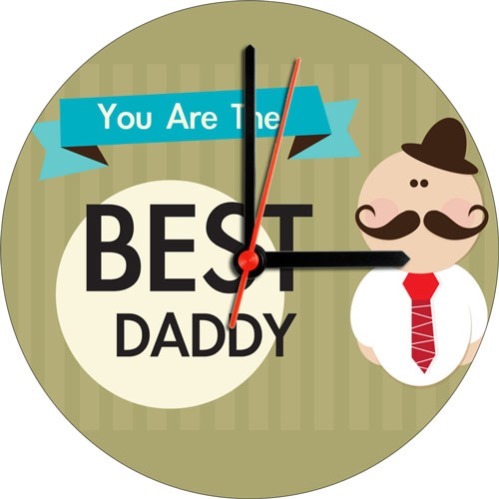 Birthday-Gifts-for-Father-Best Daddy Canvas Wall Clock