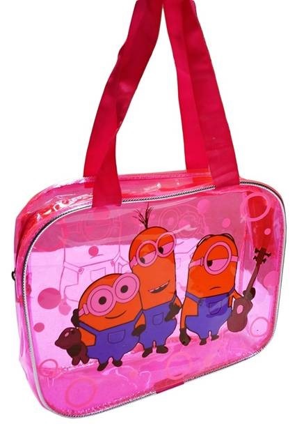 Minion Design Transparent Hand Bags