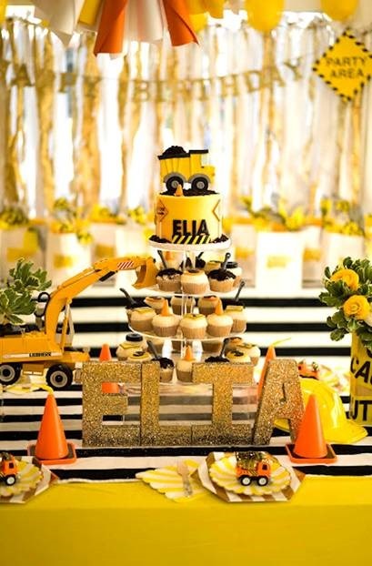 Modern Construction Birthday Party