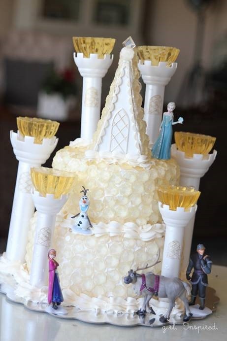 Frozen Birthday Ice Castle Cake Ideas