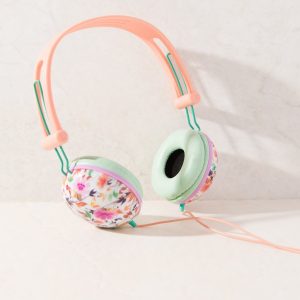 Floral Print Headphones