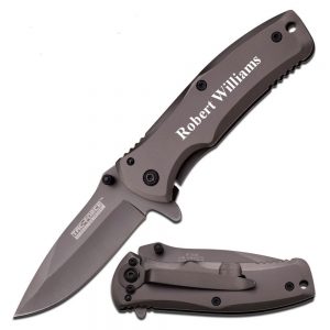 Free Engraving Titanium Coated Stainless Steel Quality Pocket Knife