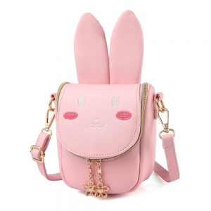 Pinky Super Cute Girls Purse Bunny Ears