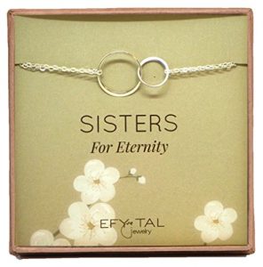 gifts-for-sister-Sisters for Eternity Sterling Silver Bracelet