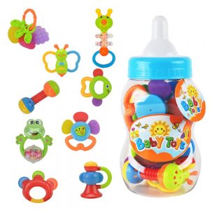 Rattle Teether Baby Toys Gift Set