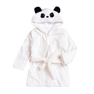 Panda hooded bath robe