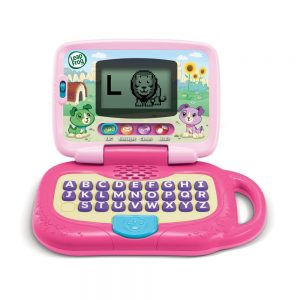 Pink laptop toy