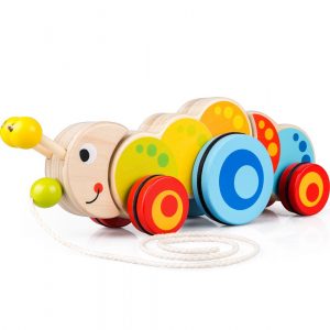 Caterpillar pull toy