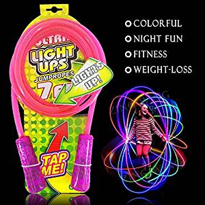 LED light up jumping rope