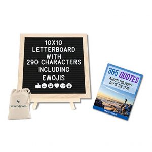 Changeable Wooden Message Letterboard Set