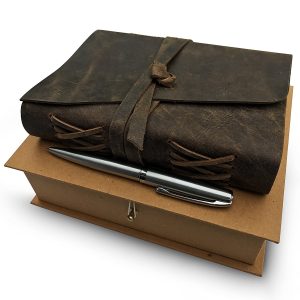 Leather Journal Gift Set