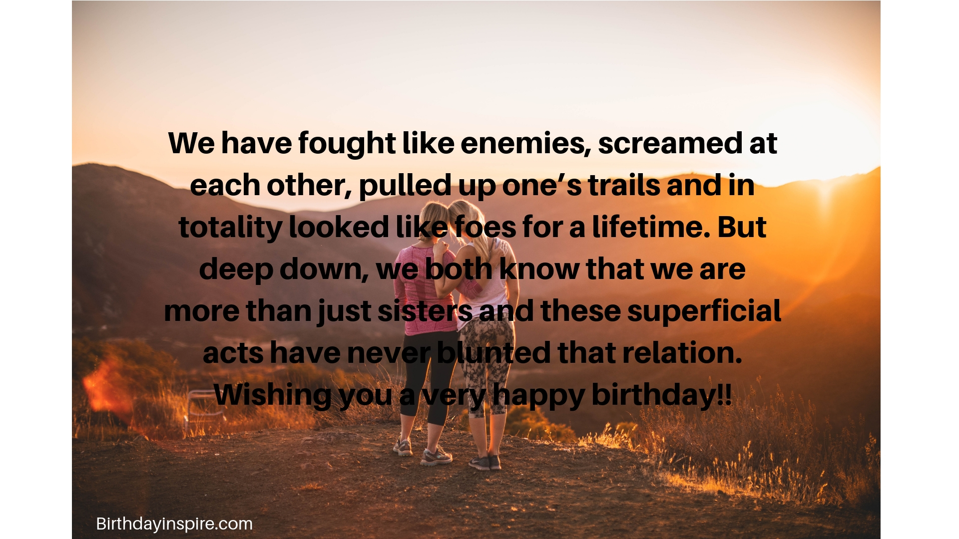 Deep Birthday Wishes For Sister Quotes