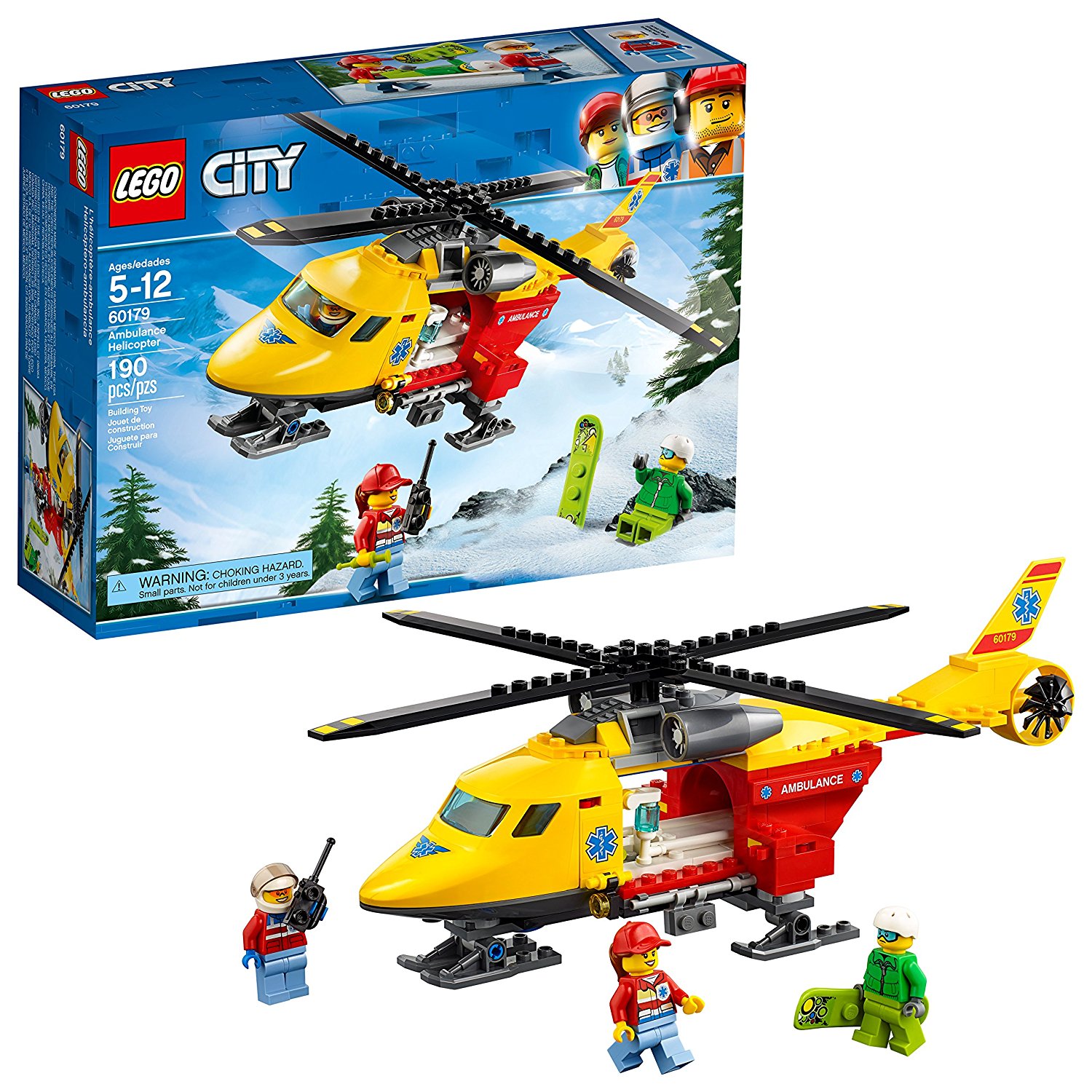 Lego city ambulance helicopter 60179 building kit