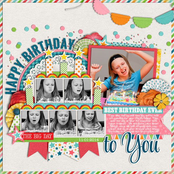 The birthday scrapbook for the princess