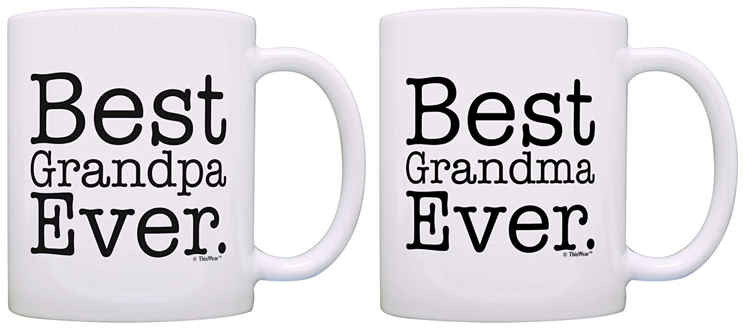 Best grandma and grandpa anniversary coffee mugs