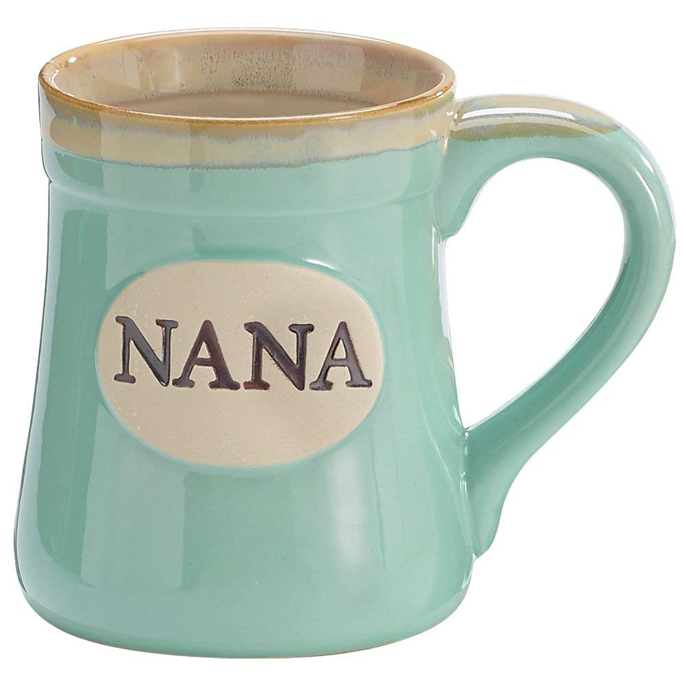 The Nana porcelain aqua coffee and tea mug