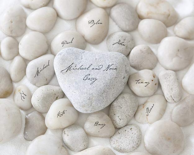  Personalised art print family name stones