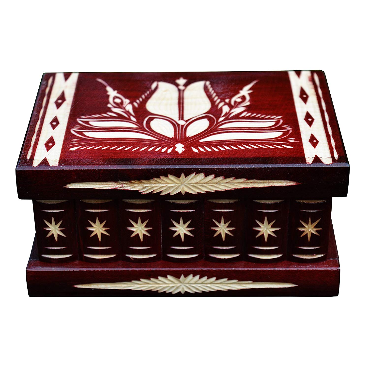 Hidden compartment jewelry secret box