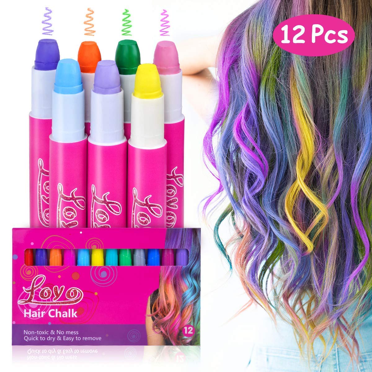 gift-for-14-year-old-girl-Hair chalk pens