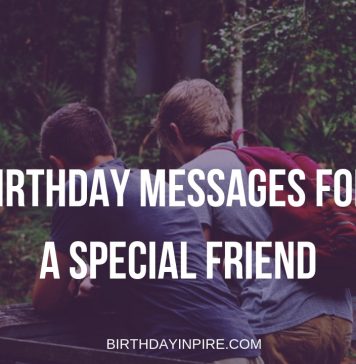 Birthday Messages For A Special Friend