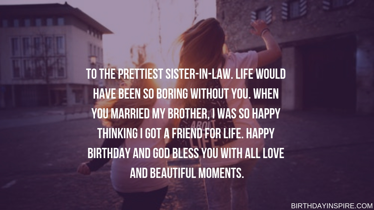 Birthday Quotes For Sister in Law