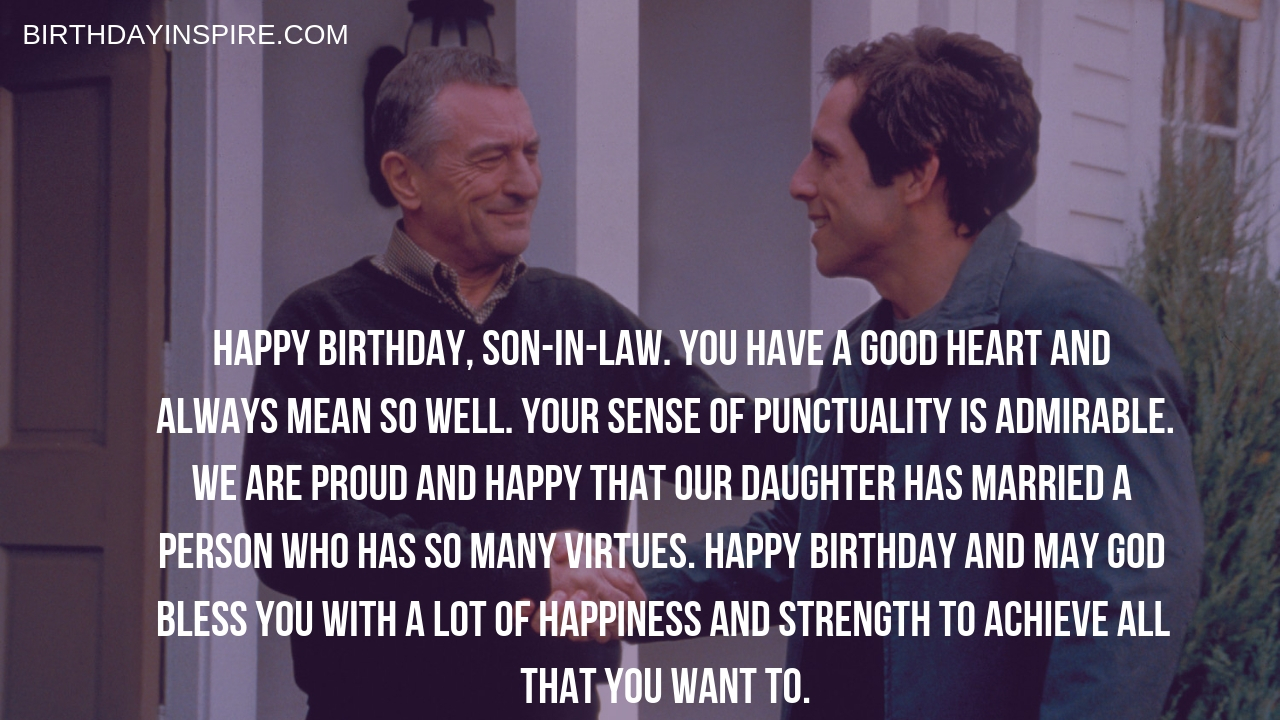 Heartfelt Birthday Quotes For Son-in-law
