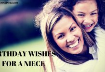 BIRTHDAY WISHES FOR A NIECE